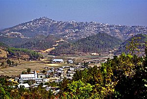 Champhai, Mizoram, from south, with Zotlang in the foreground.jpg