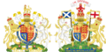 Coat of arms of the United Kingdom (2022, both variants)