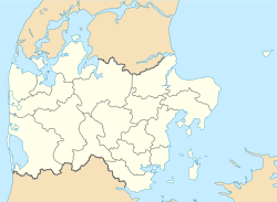 Aarhus ubicada en Jutlandia Central