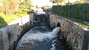 Archivo:Esclusa 33 del Canal de Castilla, Vilamuriel de Cerrato