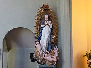 Archivo:Escultura de la Inmaculada Concepción, por J. Flotats, parroquia de Talagante, Chile