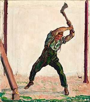 Archivo:Ferdinand Hodler - O Lenhador, 1910