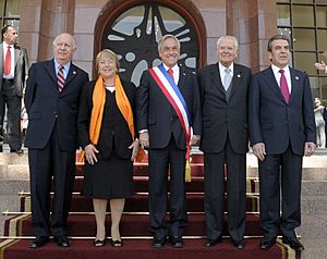 Archivo:Five Chilean presidents since 1990