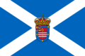 Flag of Nigrán with CoA.svg