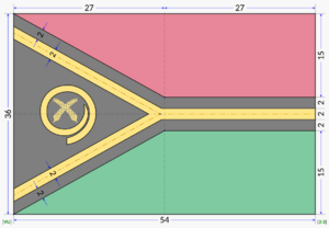 Archivo:Flag of Vanuatu (construction sheet)