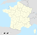 France location map-Regions and departements-2016