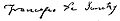 Francesco de Sanctis' signature