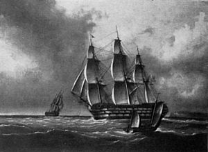 Archivo:HMS Blenheim, c. 1825
