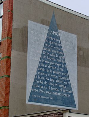 Archivo:Jorge Luis Borges - El apice - Groenhovenstraat 18, Leiden
