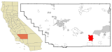 Kern County California Incorporated and Unincorporated areas Mojave Highlighted.svg