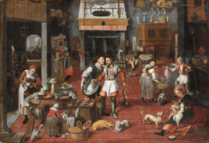 Archivo:Måleri, genrebild. Köksinteriör - Skoklosters slott - 88962