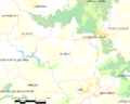 Map commune FR insee code 22001