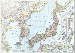 Map of Japan and Korea (1945), National Geographic.jpg