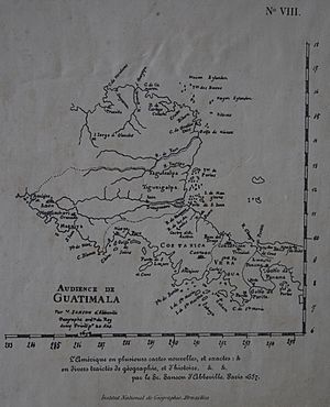 Archivo:Mapa Audiencia Guatemala con los límites de Costa Rica y Veragua, 1657