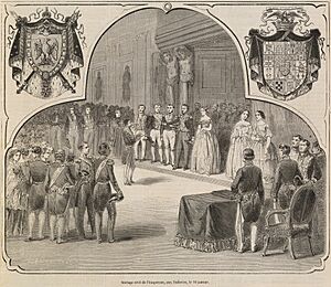 Archivo:Mariage civil de l'Empereur, aux Tuileries, le 29 Janvier