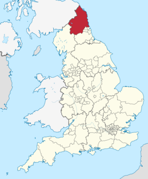Archivo:Northumberland in England