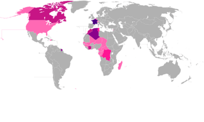 Archivo:Países por número de hablantes de francés