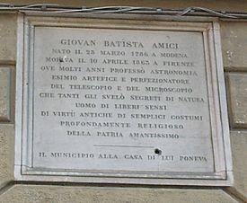 Archivo:Palazzo Amici- Demidoff, targa giovan battista amici