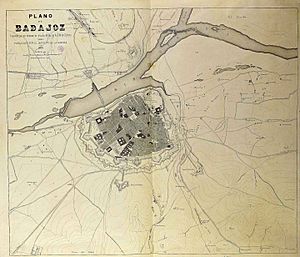 Archivo:Plano de Badajoz 1873