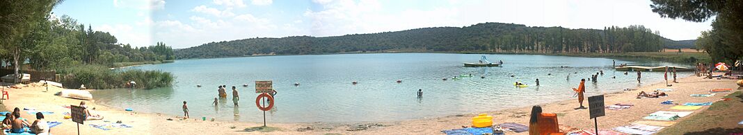 Playa laguna colgada (ruidera)