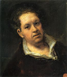 Self-portrait at 69 Years by Francisco de Goya