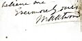 Signature of Mary Anne Atwood in 1897