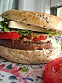Veggie burger vegan flickr user dano creative commons