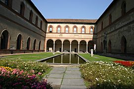 1835 - Milano, Castello sforzesco - Corte Ducale - Foto Giovanni Dall'Orto 24-Sept-2007