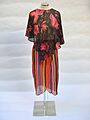 1972 pink, purple and black "Insects" dress by Yannis Tseklenis
