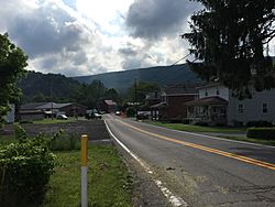 2016-06-25 09 12 12 View east along Maryland State Route 831 (Kreighbaum Road) at Maryland State Route 35 (Ellerslie Road) in Corriganville, Allegany County, Maryland.jpg