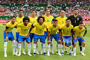 Archivo:20180610 FIFA Friendly Match Austria vs. Brazil Gruppenfoto Brasilien 850 0016