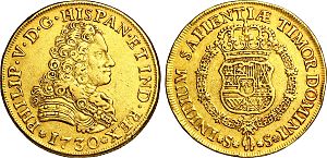 Archivo:8 Escudos en or à l'effigie de Philippe V