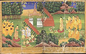 Archivo:Bodleian MS. Burm. a. 12 Life of the Buddha 15-18