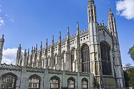 Cambridge - King's Chapel from King's Parade