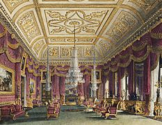 Carlton House, Crimson Drawing Room, by Charles Wild, 1816 - royal coll 922176 313730 ORI 2