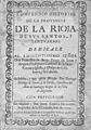 Compendio Historial de La Rioja