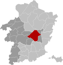 Genk Limburg Belgium Map.svg