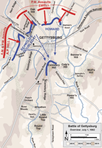 Gettysburg Battle Map Day1
