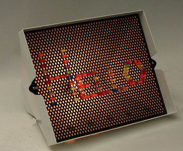 Hello on a Lite-Brite