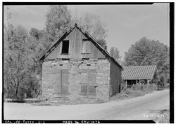 Historic American Buildings Survey Roger Sturtevant, Photographer Apr. 5, 1934 SOUTH ELEVATION (FRONT) - Swerer's Store, Tuttletown, Tuolumne County, CA HABS CAL,55-TUTTO,1-1.tif