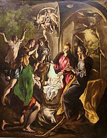 La adoración de los pastores, de El Greco (Museo del Patriarca de Valencia).jpg