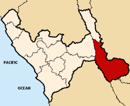 Location of the province Pataz in La Libertad.png