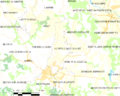 Map commune FR insee code 64010