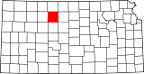 Map of Kansas highlighting Rooks County.svg