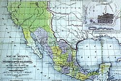 Archivo:Map of Mexico including Yucatan and Upper California 1847