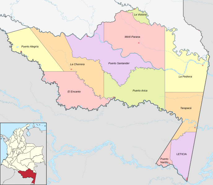 Mapa de Amazonas (político)