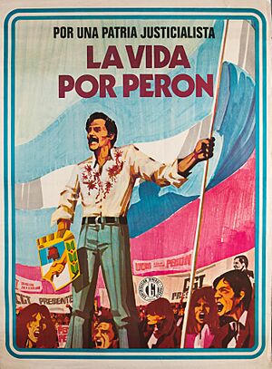 Archivo:Museo del Bicentenario - Afiche "La vida por Perón"