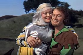 Archivo:Olivia de Havilland and Errol Flynn in The Adventures of Robin Hood trailer