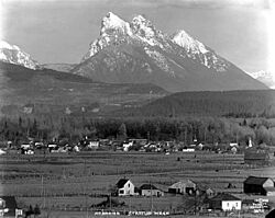 Panorama of Startup with Mt Baring in the background, 1928 (PICKETT 607).jpg