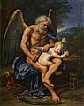 Pierre Mignard (1610-1695) - Time Clipping Cupid's Wings (1694)